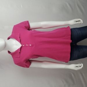 L.L. BEAN Slightly Fitted pink short Sleeve Polo